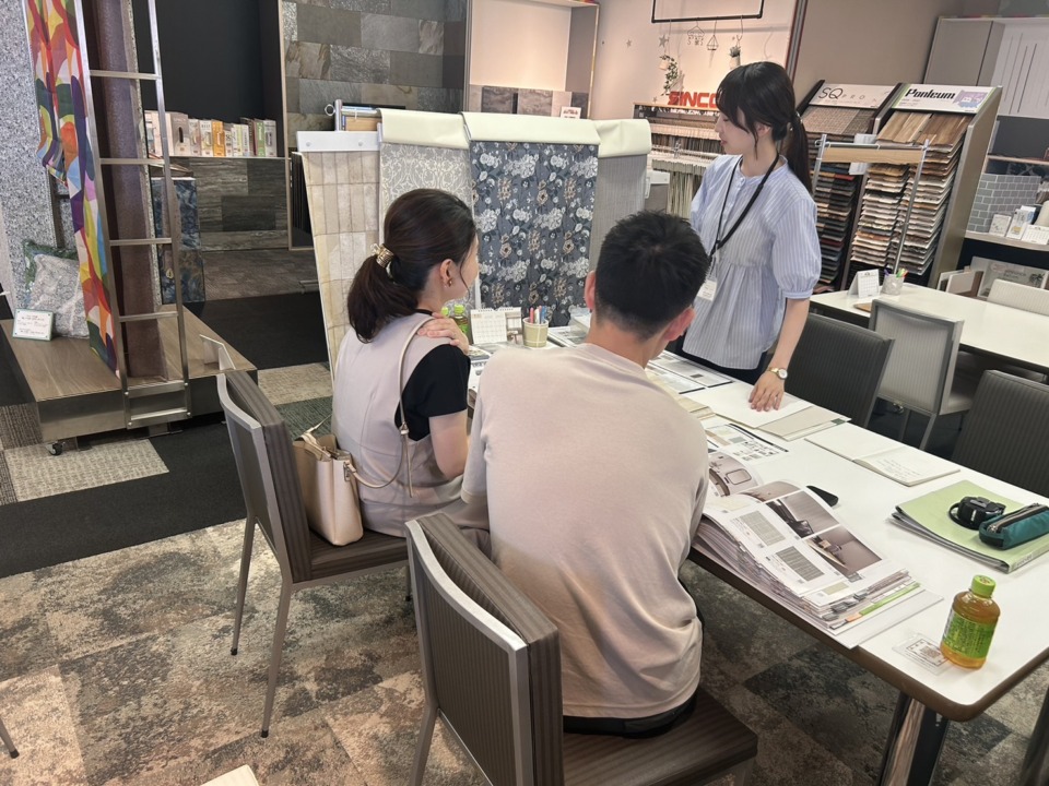 内装打ち合わせ in シンコー広島ショールーム